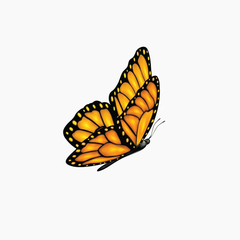 

Animals Car Sticker Ramie Butterfly Interesting Reflective Decal Motorcycle Accessories