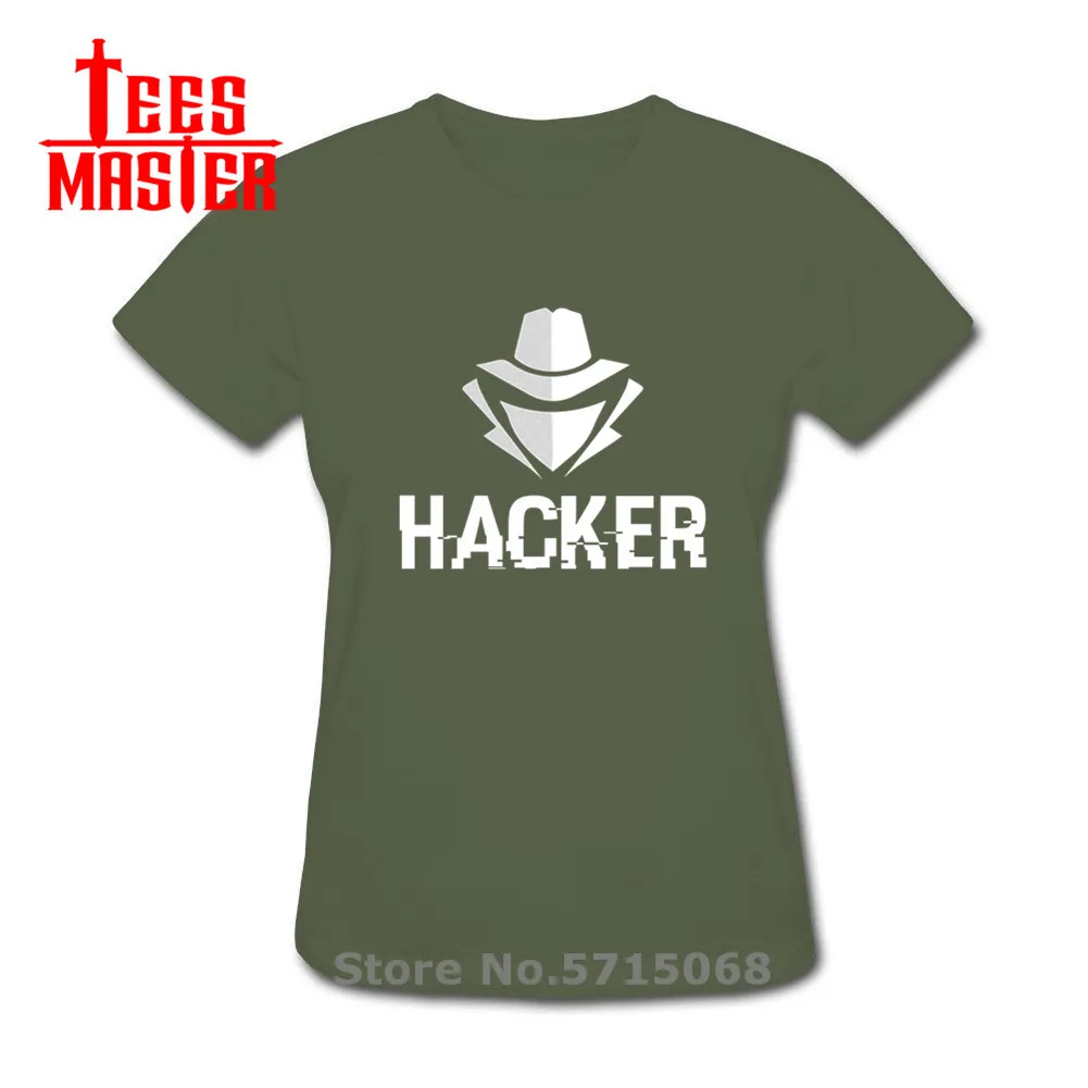 Футболка с изображением компьютерного хакера Мужская Новая модная футболка
