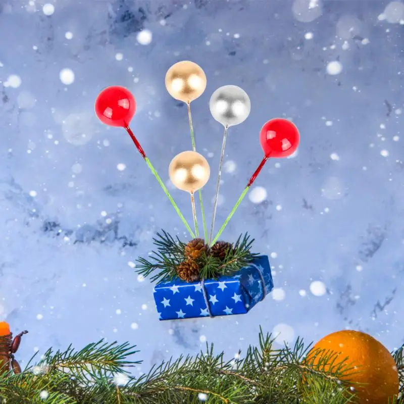 100 шт. искусственные фрукты Декор Холли Берри Рождественский комплект гирлянда