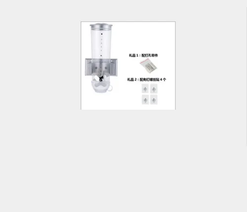 Wall-mounted silver Кухня овсянка герметичные контейнеры дозаторы Сухих Пищевых продуктов может большой емкости баррель устройство для приготовления зерновых круглых контейнеров для хранения зерна - Цвет: Wall-mounted silver