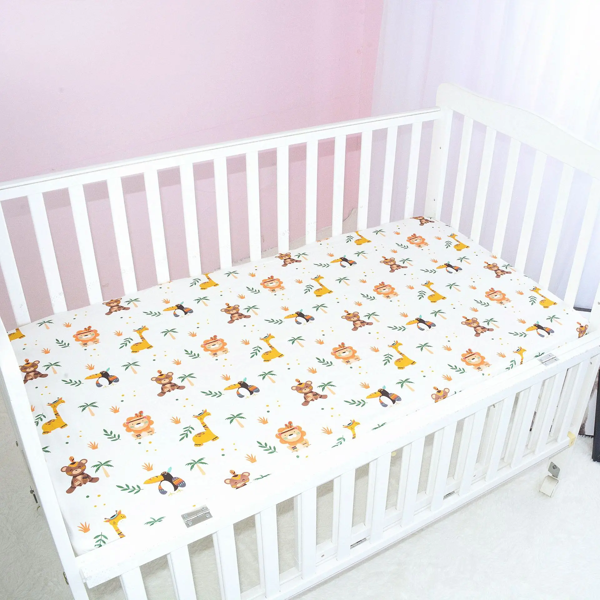 покрывало на детскую кровать Простыня для малышей 100% хлопок новорожденных детей