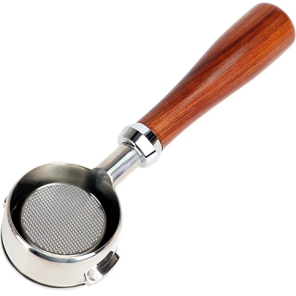 

Bottomless Portafilter Home Espresso Coffee Machine Wood Handle for DeLonghi Included Stainless Steel Filter Basket-35