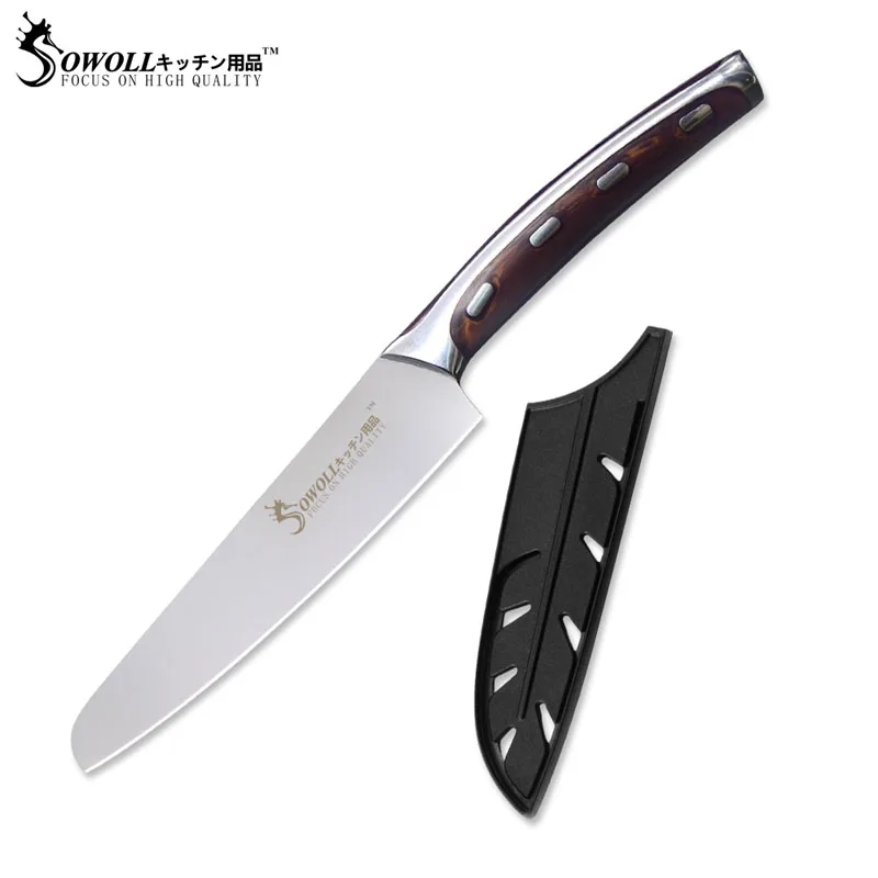 5 inch utility knife SOWOLL 4CR14 Нержавеющая сталь Ножи 7 дюймов разделочные Ножи с антипригарным покрытием Пособия по кулинарии инструмент очень острые и прочные Кухня Ножи новое поступление - Цвет: 5 inch utility knife