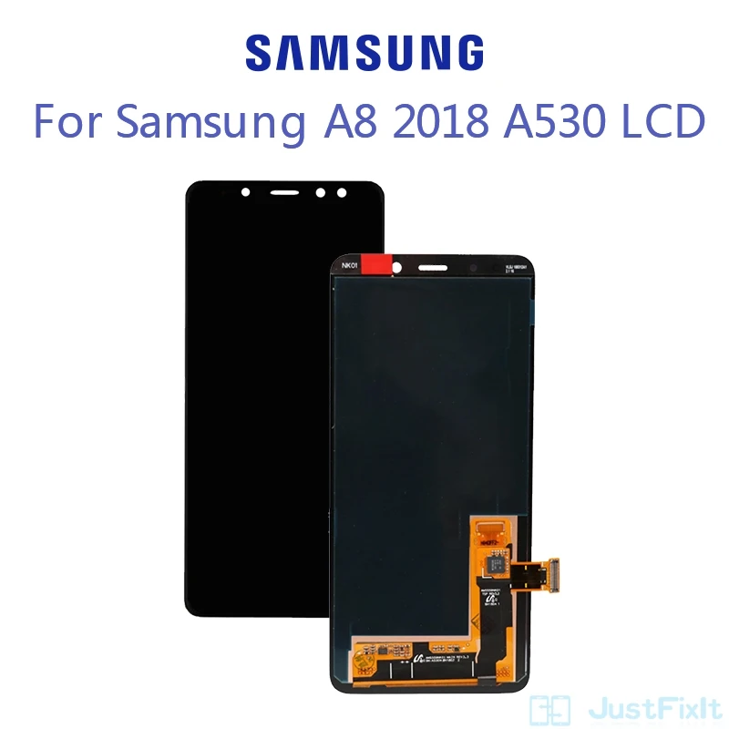 

Samsung Galaxy A8 2018 A530 A530F A530DS A530N SM-A530N Touch Screen Digitizer LCD Display Assembly