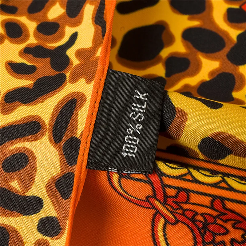 100*100 см Модный Роскошный брендовый женский шелковый шарф шали большие Bufandas