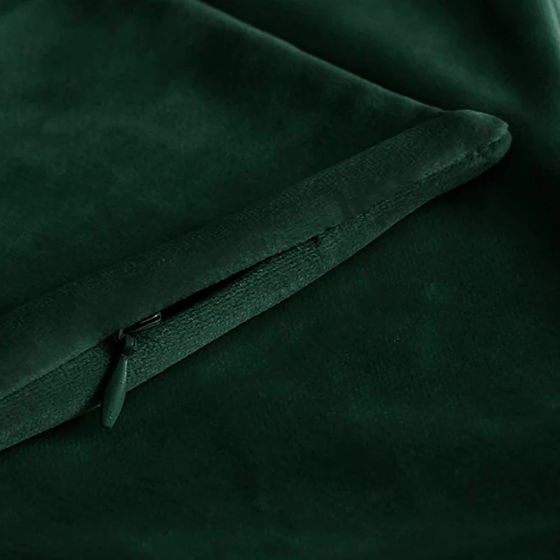 Чехол для подушки зеленый супер мягкие чехлы на диванные роскошные бархатные