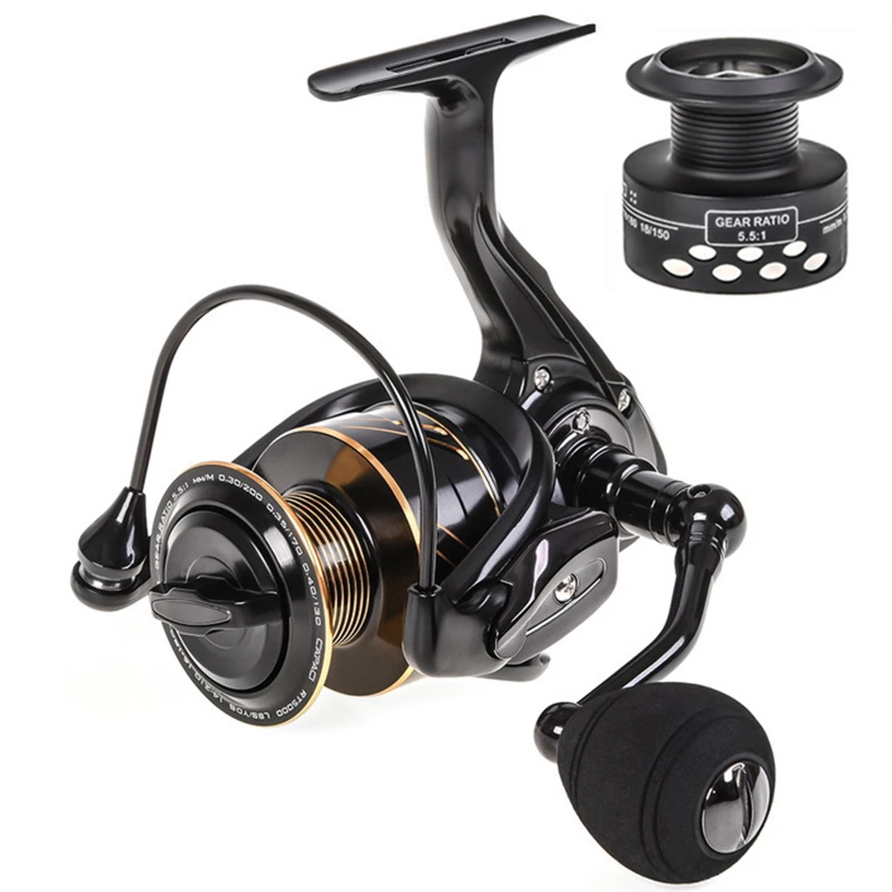 New RT Spinning Reel Double Spool Fishing 5.5: 1BB Metal Reels Carp Sea Outdoor Casting | Спорт и развлечения
