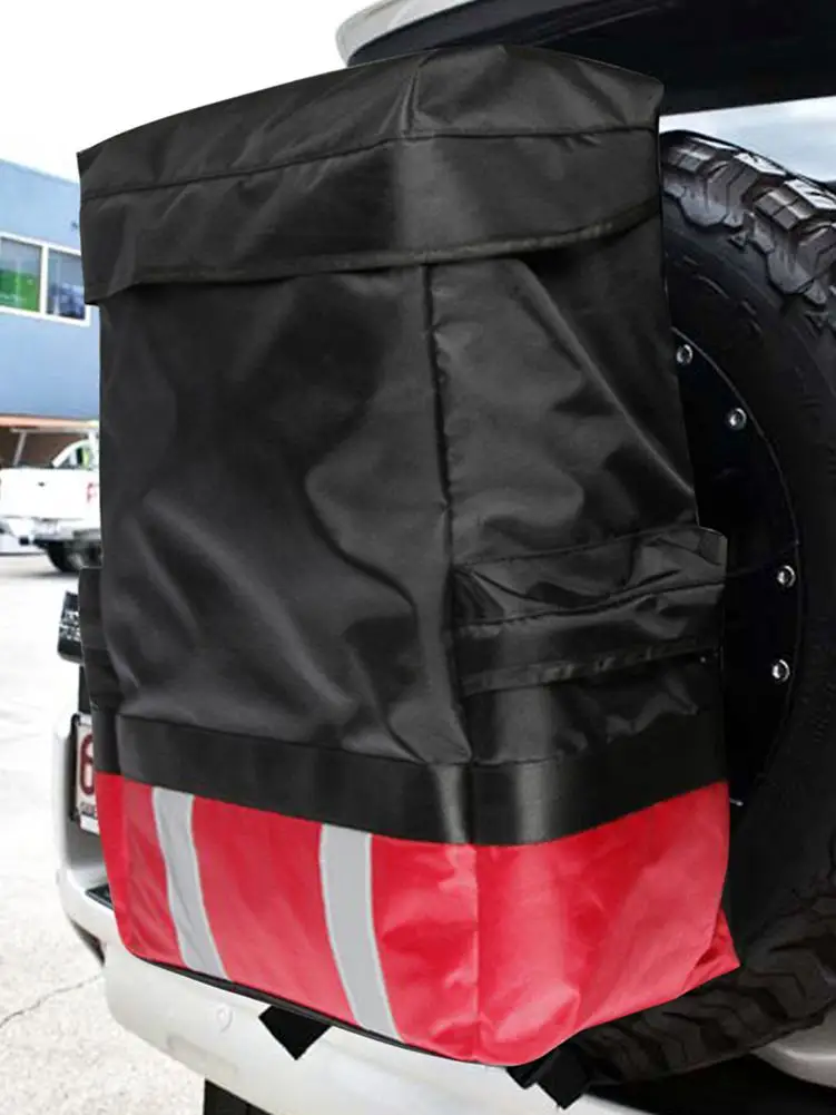 Купить Мусорный мешок для запасных шин, внешняя сумка для хранения шин, вместительный запасной мешок для мусора для внедорожника, автомобильные ак...