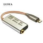 Портативный усилитель для наушников Lusya ES9318 SA9302 HPA до 3,5 мм для Android IOS Type-C Lightning DSD256 384K