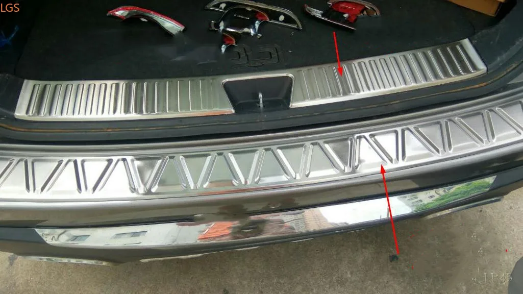 

For Kia Sportage 2007-2016 High-quality stainless steel Trunk threshold Shield Scratch protection Car styling