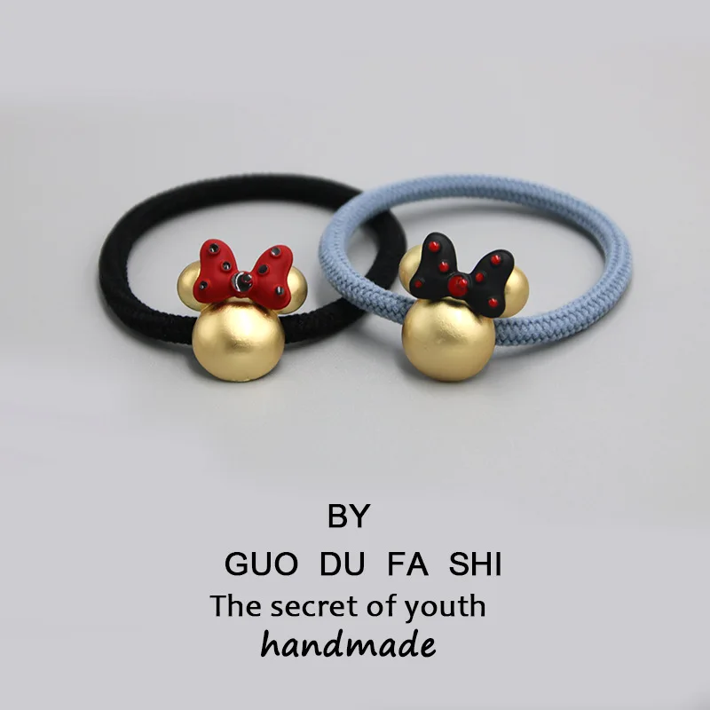 Новинка от Disney Микки Мауса милая повязка на голову с бантом из сплава аксессуары