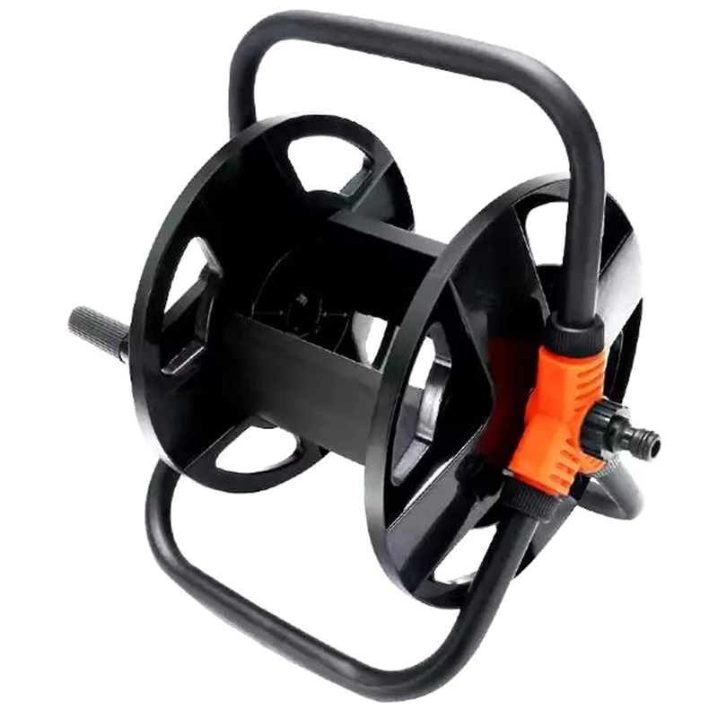 

Портативный садовый шланг, катушка для садовых труб, корзина для хранения труб, без необходимости намотки, портативная стойка для инструмен...