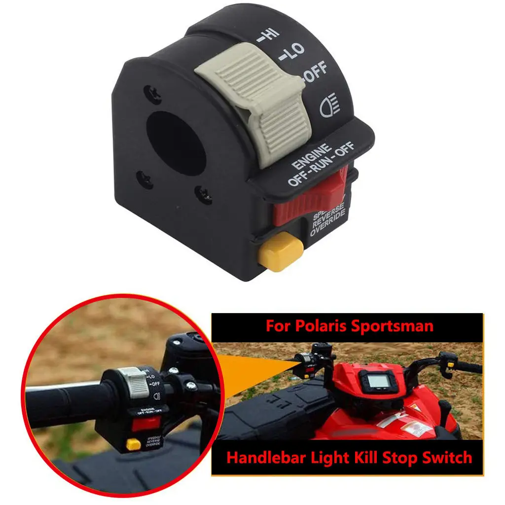 

Handlebar Mount Light Switch Hi/Lo Beam/Kill/Stop Switch 4010591 Replace for Polaris Sportsman 01-05 ATV