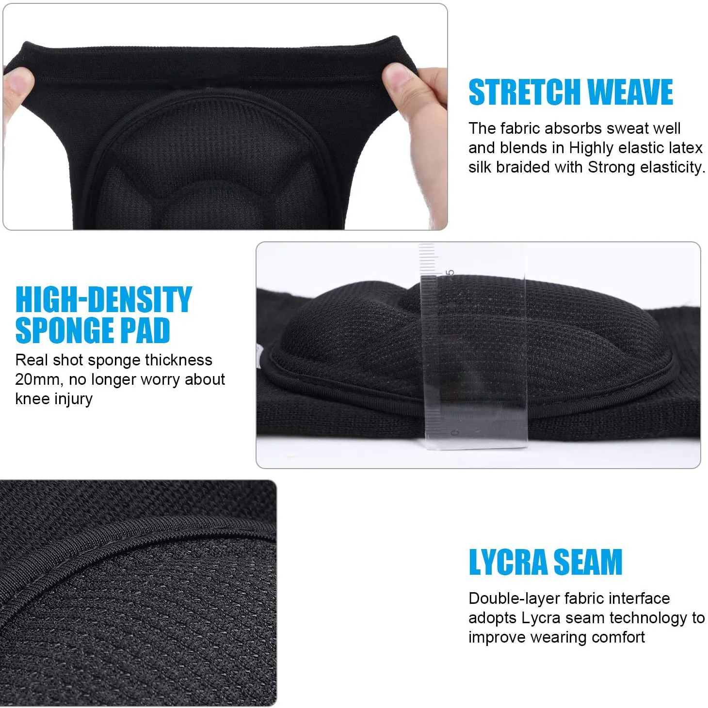 1 пара защитных наколенников толстый губчатый наколенник для футбола волейбола