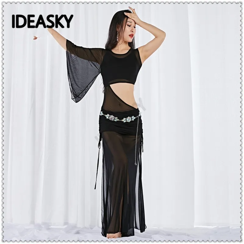 Fashion Adult Women Bellydance Belly Dance Costume Set bra dress undershorts Oriental Practice Wear Dancewear Slim clothing suit |
