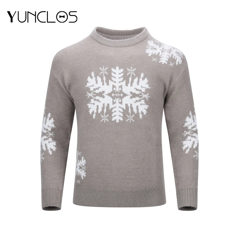 Горячая Распродажа мужской фотографический Рождественский свитер теплый цвет