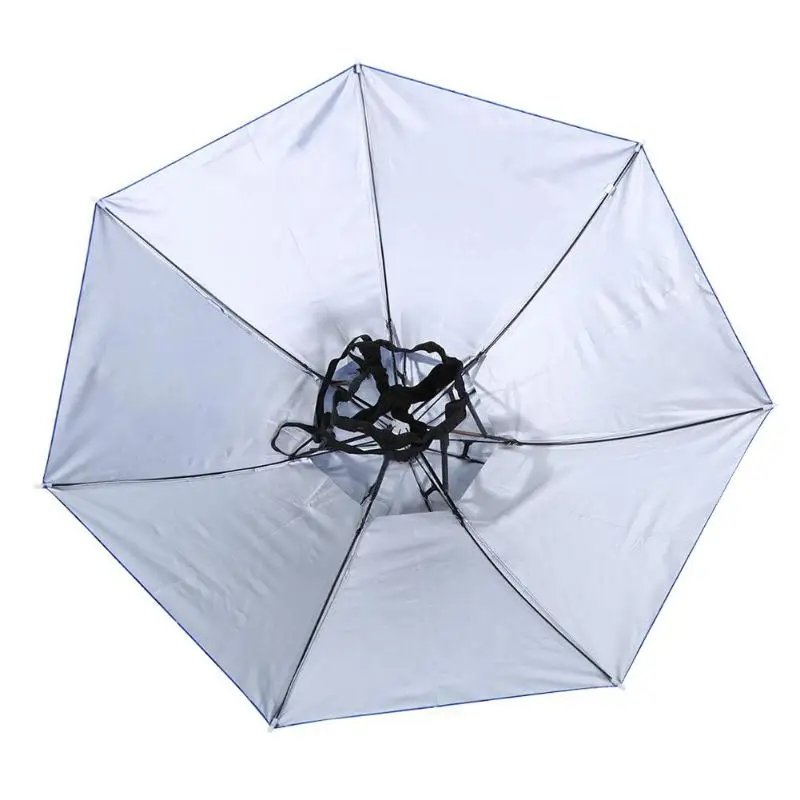 Складная головная шляпа зонтик с защитой от дождя и УФ лучей уличные рыболовные