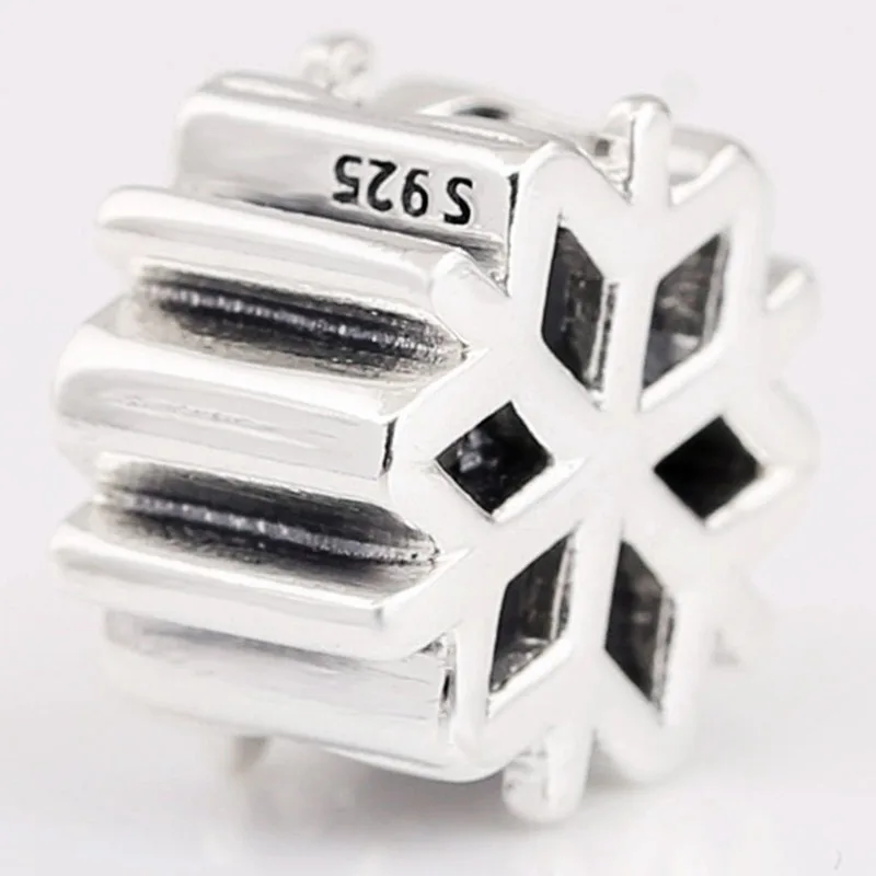 

Original 925 Sterling Silver Bead Creative Style Shining Hollow Snow Beads Fit Pandora Women Bracelet & Necklace Diy Jewelry