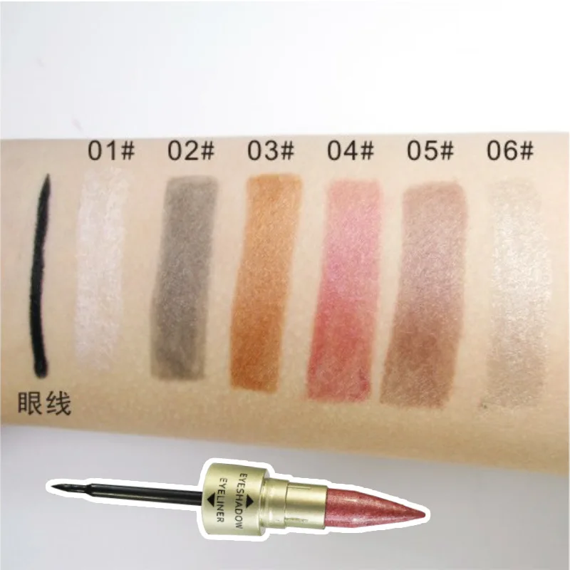 Двухконцевые водостойкие жидкие тени для век подводка глаз комбинация легко