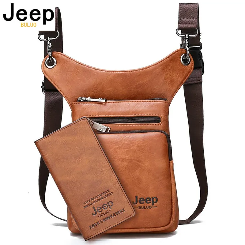 JEEP BULUO многофункциональные мужские сумки маленькая сумка через плечо из спилка