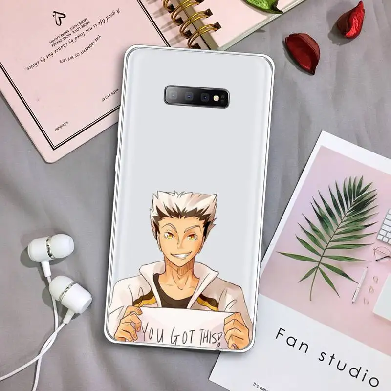 

Haikyuu Bokuto Ktar Japan Anime Phone Case Transparent For Samsung Galaxy S A 5 7 8 9 2015 20 edge plus 10 e lite 2019