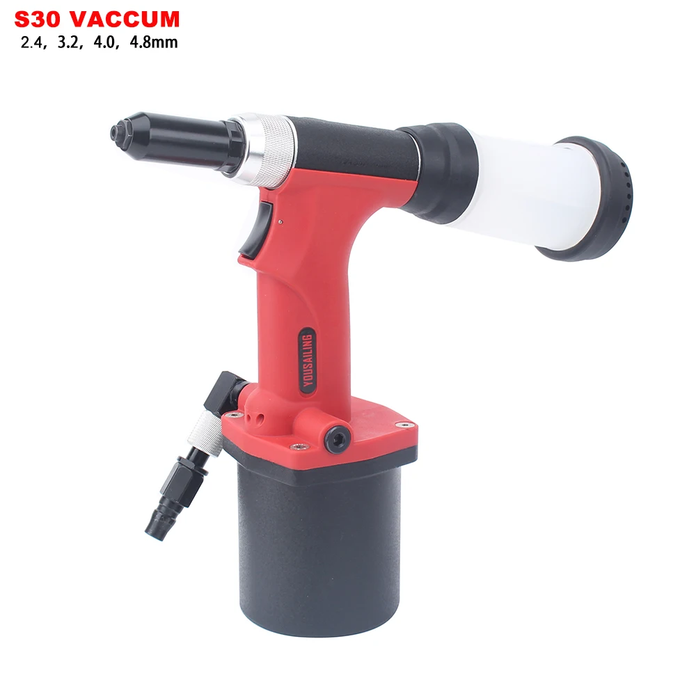 YOUSAILING High Quality Pneumatic Blind Riveter Air Rivet Guns Industrial Level Vacuum 2.4-4.8mm Red Color