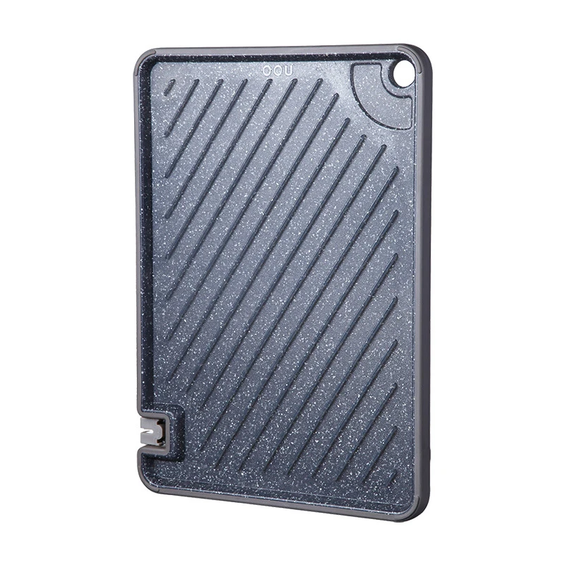 

Cutting Board With Sharpener Multifunctional Antibacterial Mildew Proof Plastic Cutting Board Kitchen Drain Chopping Board