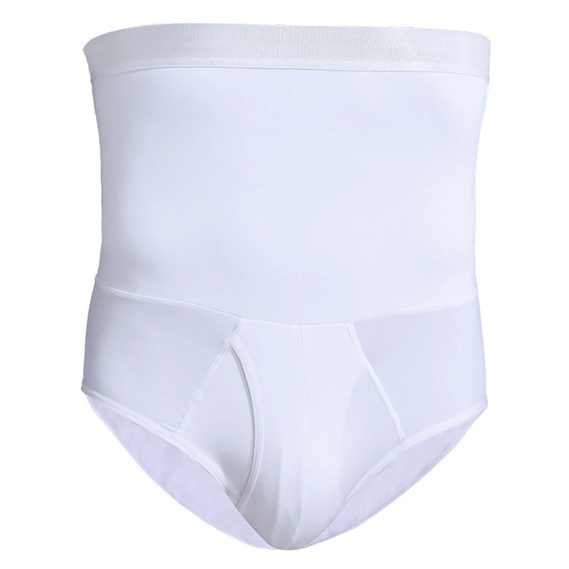

Men's Underwear New Slim High-waist High-quality Double-layer Plastic Belt Briefs Men's Tummy Underwear For Male