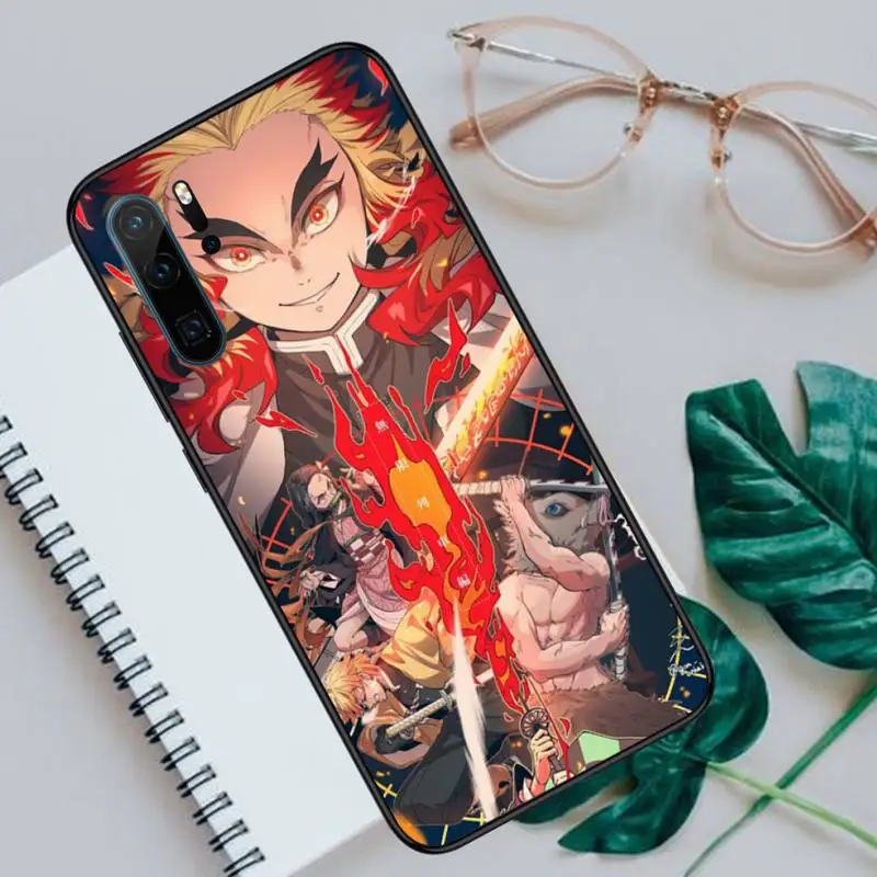 

Kyojuro Rengoku Kimetsu no Yaiba Phone Case For Huawei honor Mate P 10 20 30 40 Pro 10i 9 10 20 8 x Lite Luxury brand shell