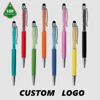 20pcs customized crystal ballpoint pen creative stylus touch multiple colour writing ballpen stationery office school supplies