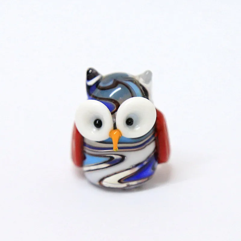 Ручной работы с маленькими стеклянными Сова ремесло фигурка Япония Стиль
