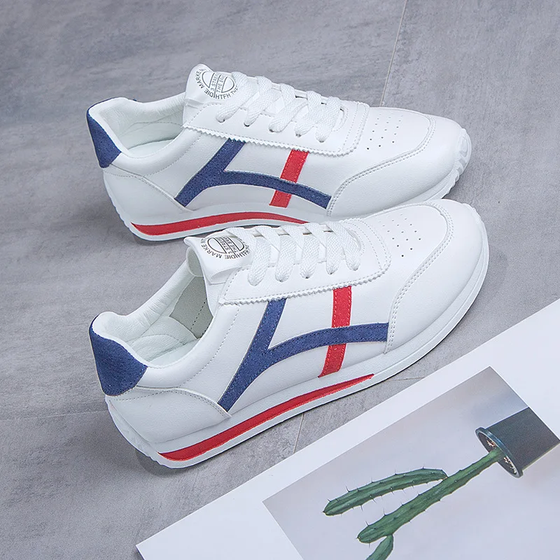 

Женские кроссовки для отдыха Forrest Gump, белые дышащие кроссовки на платформе, новинка 2021