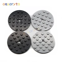 aquaryta 15pcs building blocks diy round plates 6x6 11213 creative educational toy for children assembles particles gift for kid