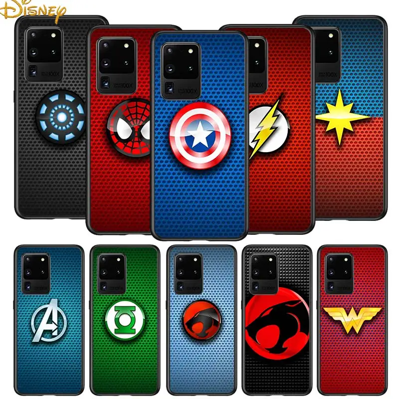 

Marvel logo cute for Samsung S20 FE Ultra Plus A91 A81 A71 A51 A41 A31 A21S A72 A52 A42 A02S Soft Black Phone Case