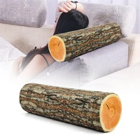 creative simulation log cushion gentle touch sofa room car log house wood grain stump pillow pillow fun interior