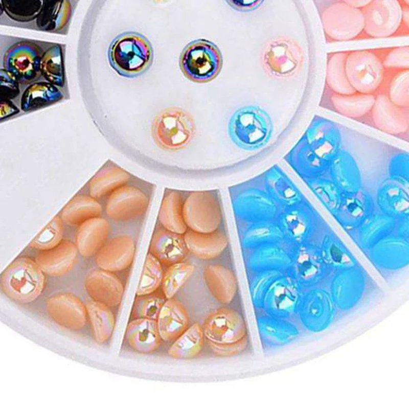 2x5 мм стикер для дизайна ногтей Наклейка на кончик 3D акриловые блестящие стразы