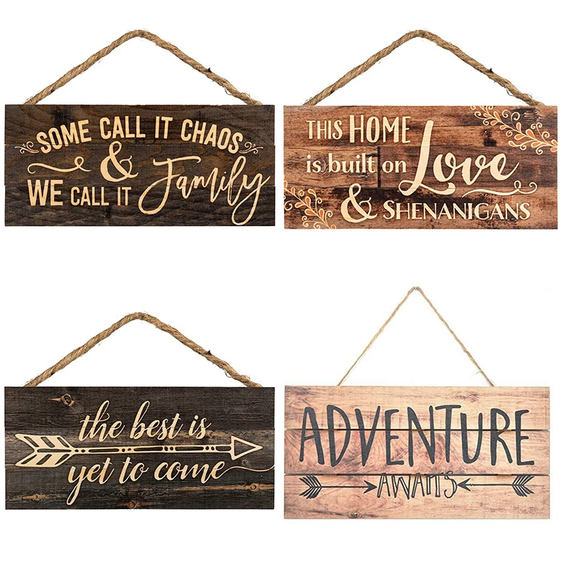 1 шт. 2020 Новогодняя деревянная дверь подвесной знак Рождественское украшение для