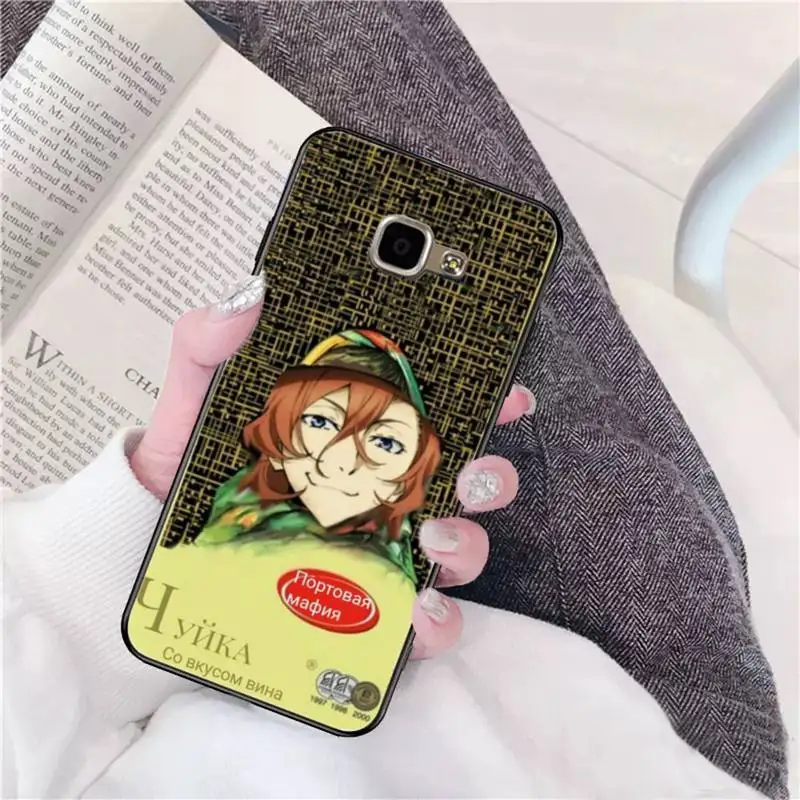 TOPLBPCS Bungo Stray Dogs Twin Dark Osamu Dazai Phone Case for Samsung A51 01 50 71 21S 70 31 40 30 10 20 S E 11 91 A7 A8 2018