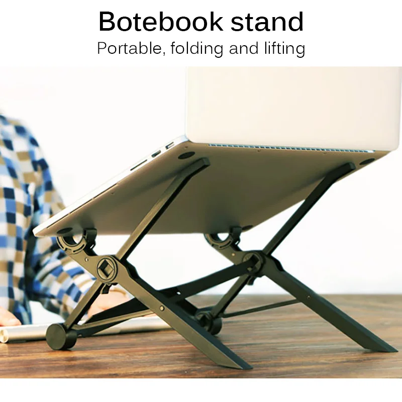 Нескользящее колесо K2 Складная портативная подставка для ноутбука с углом