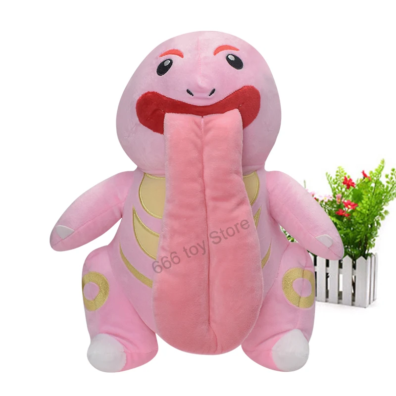 

30 см Большой Аниме Покемон Lickitung плюшевые игрушки высокое качество мягкие животные мультфильм кукла подарок на день рождения для детей
