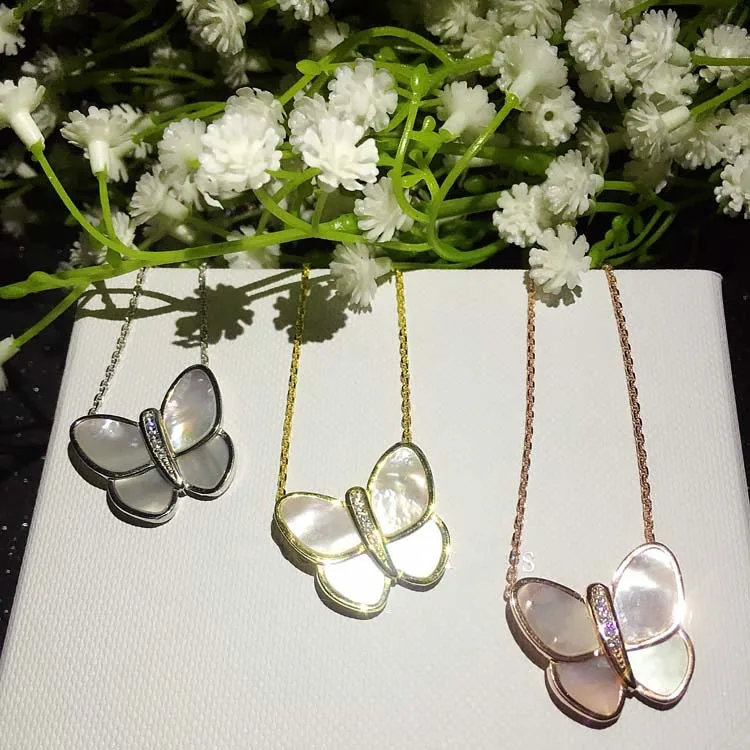 Ожерелье-чокер женское из стерлингового серебра 925 пробы с перламутром |