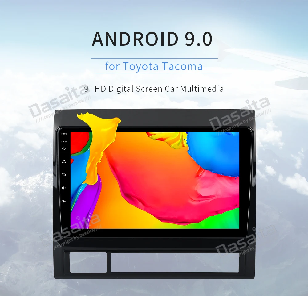 Dasaita Android 9,0 автомобильный стерео " ips экран для Марка Toyota Tacoma радио 2011 2012 gps навигация Bluetooth TDA7850 32G rom MP3