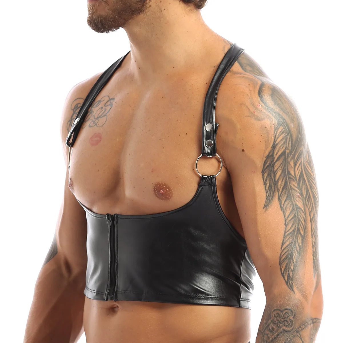 Мужское нижнее белье жгуты из искусственной кожи Мужская жгута для рабства