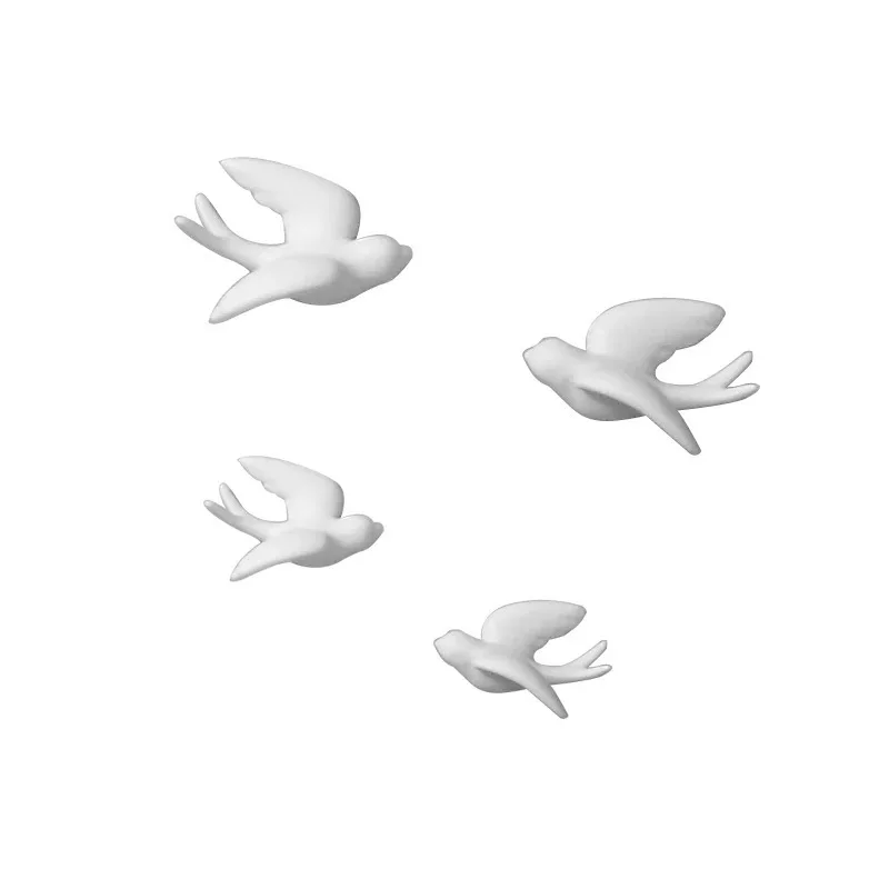 

Nordic 3D Ceramic Birds Murals Wall Hanging Decorations Crafts Home Ornaments Home Decoration Accessories