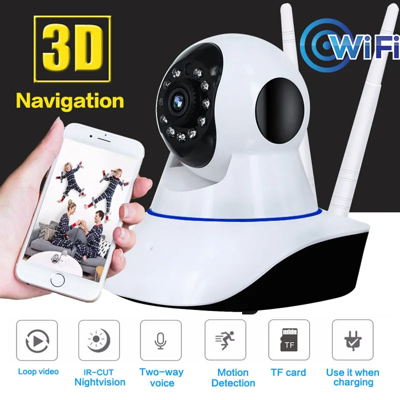 1080P Wifi IP камера CCTV 2MP камера безопасности наблюдения двухстороннее аудио ИК Ночное Видение Ребенок Монитор приложение 360 глаза