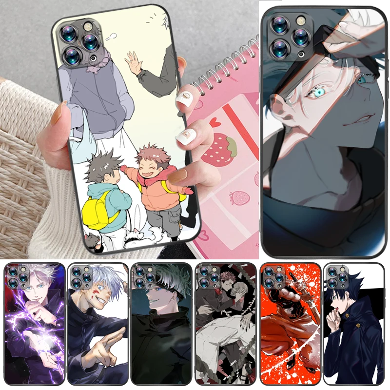 

Jujutsu Kaisen Fushiguro Megumi Sukuna Yuji Itadori Satoru Gojo Phone Case For iPhone 6 6S Plus 7 8 Funda Back Cover Cases