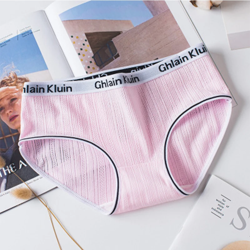 Yedinas 3 шт./лот женские хлопковые трусики сексуальные плюс размер с принтом дышащее