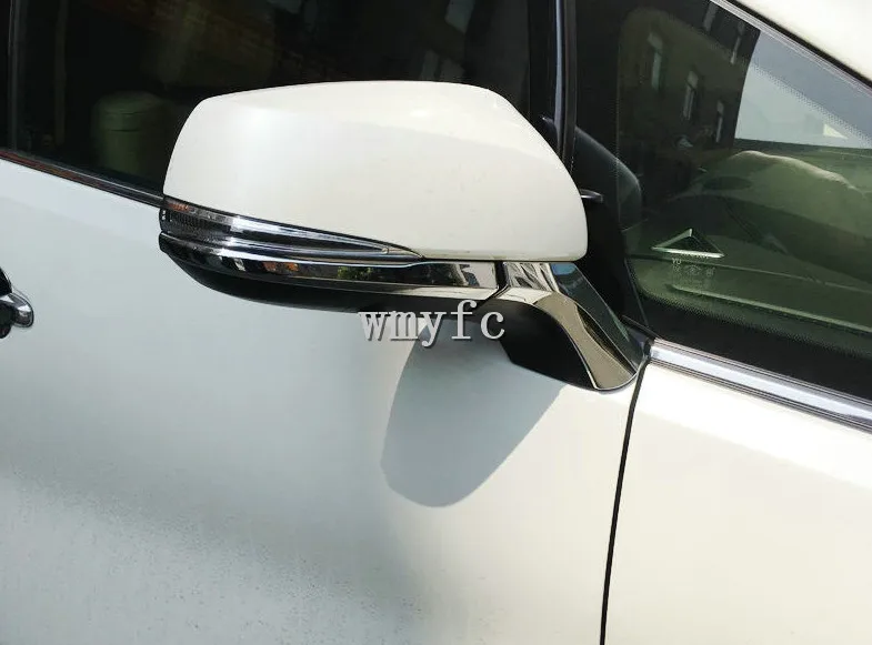 Для Toyota Alphard Vellfire 30-2019Car зеркало заднего вида отделка крышки наклейки блестки наружные украшения полосы Acces