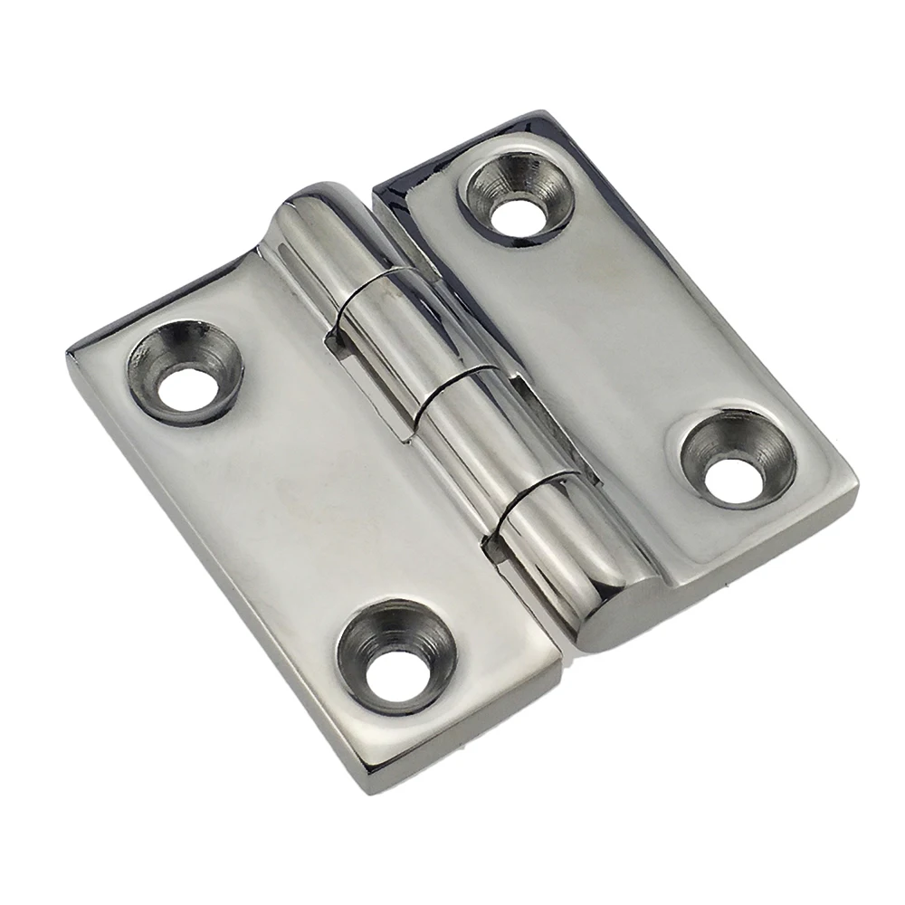 

1.5" x 1.5" Marine Grade CAST SOLID 316 Stainless Steel Mirror Polished Butt Hinges Marine Stainless Steel Heavy Duty Boat, RV