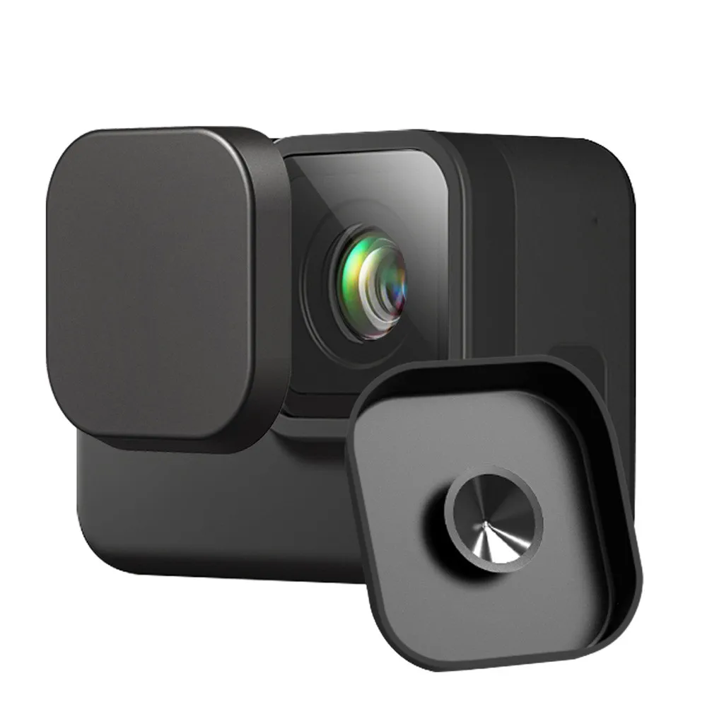 Силиконовая Защитная крышка для объектива Закаленное стекло чехол Gopro Hero 8 Черные
